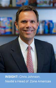 Chris Johnson, Vice-Presidente Executivo e Chefe da Zona Américas (AMS) da Nestlé