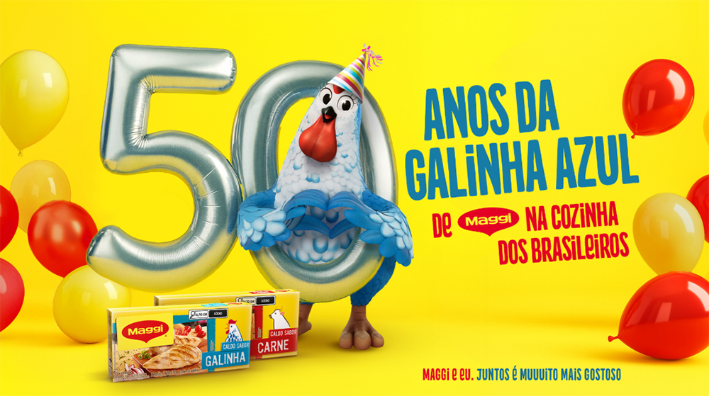 A Maggi celebra os 50 anos da Galinha Azul