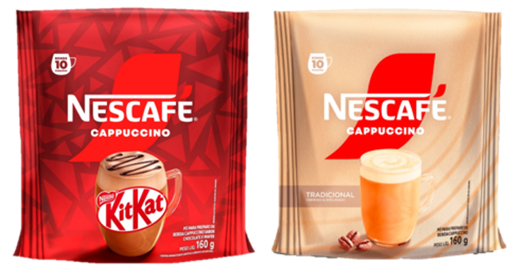 Cappuccino Tradicional e Cappuccino KitKat®