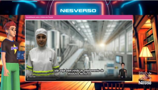 Captura de tela de uma das etapas do NesVerso. Crédito: Nestlé