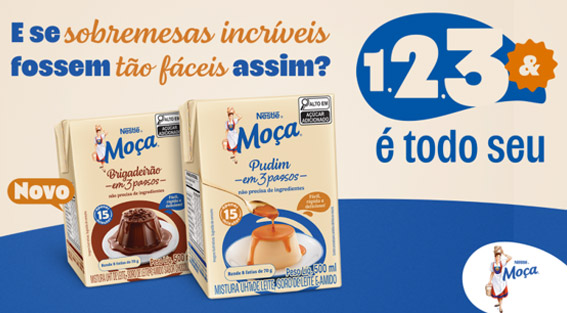 Novas sobremesas Nestlé Moça