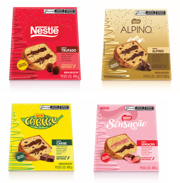 Panettones recheados Nestlé