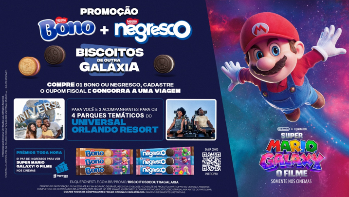 Promoção “Biscoitos de Outra Galáxia” com Bono e Negresco