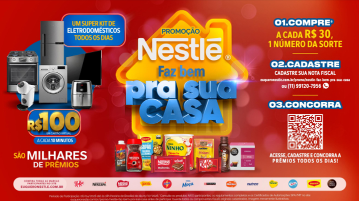 Promoção Nestlé Faz Bem pra sua Casa