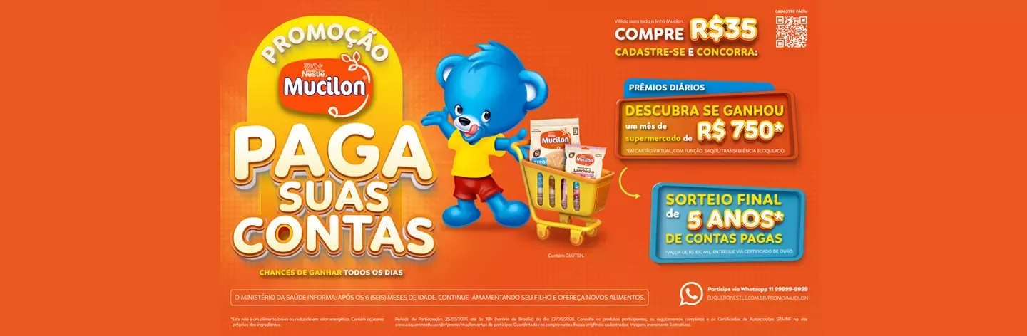 Promoção MUCILON Paga Suas Contas