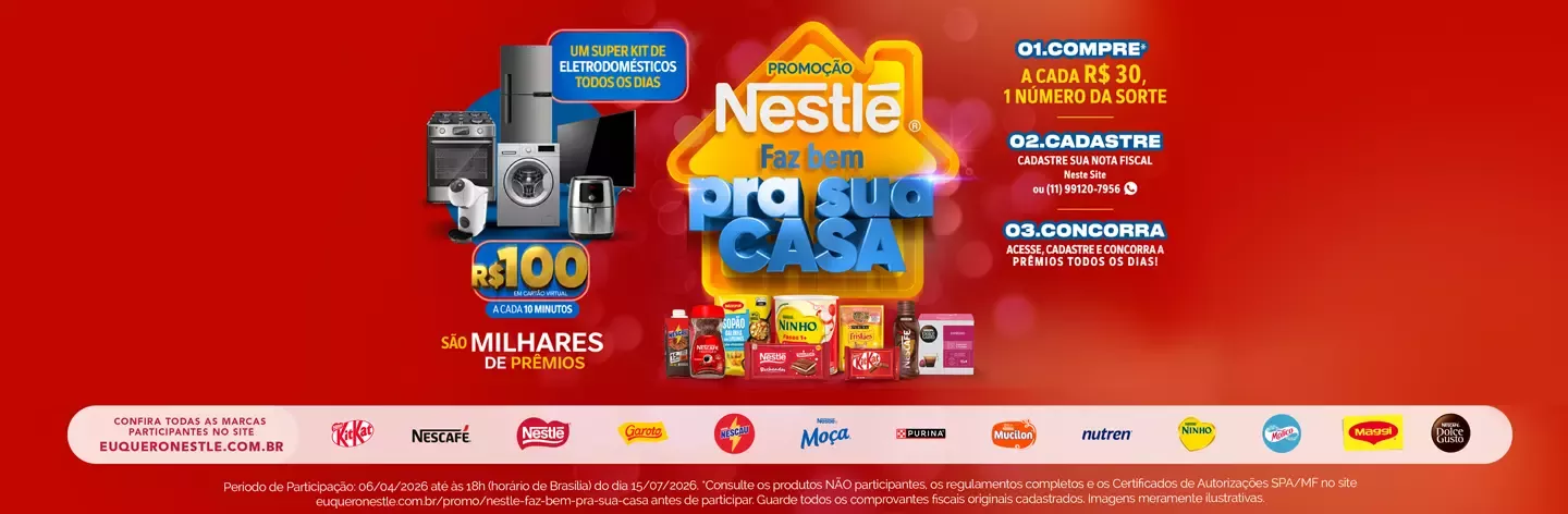 Promoção Nestlé Faz Bem para sua casa