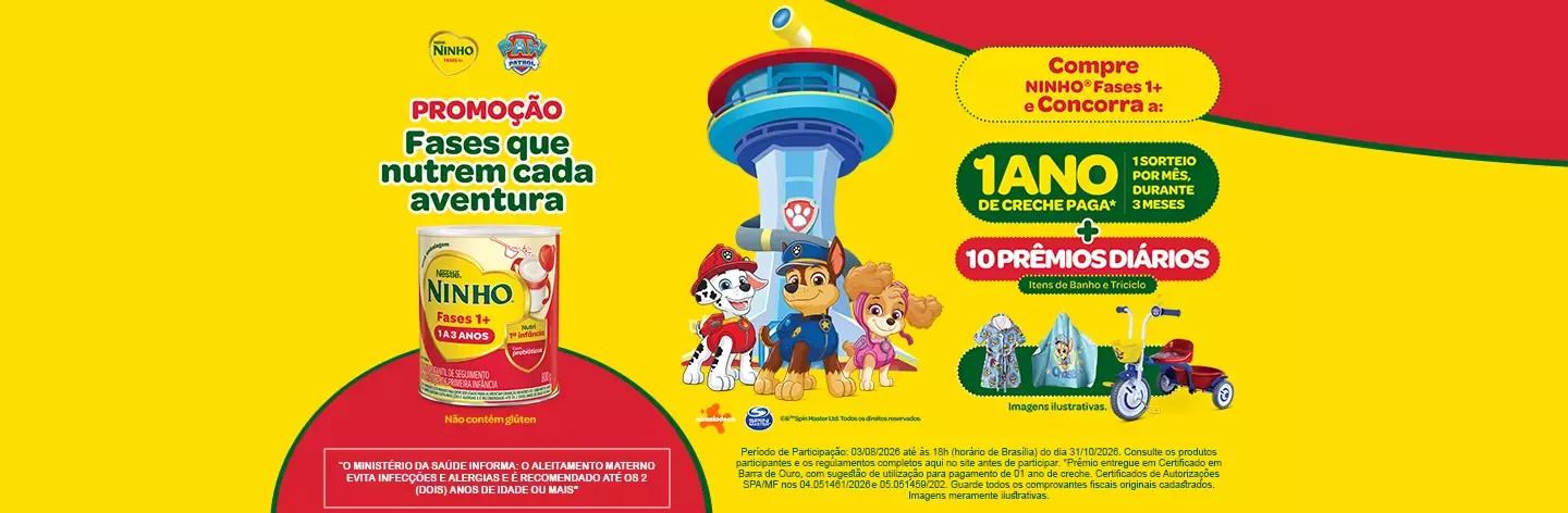 Promoção Fases que Nutrem Cada Aventura