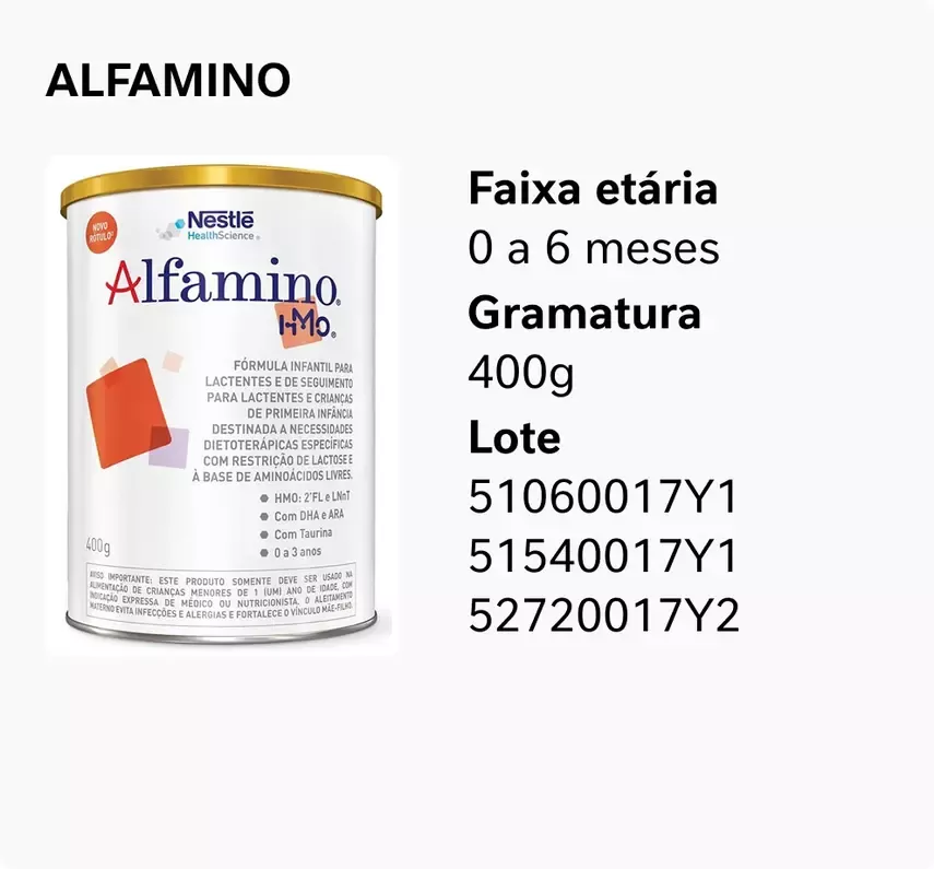  ALFAMINO 0 A 6 MESES 400G