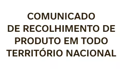 Comunicado de recolhimento