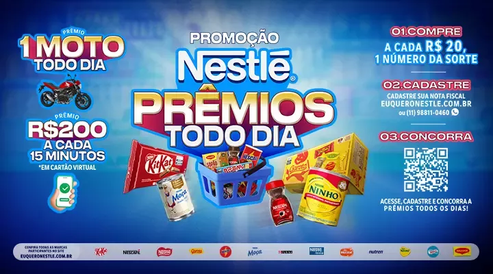 Promoção Nestlé Prêmios todo dia