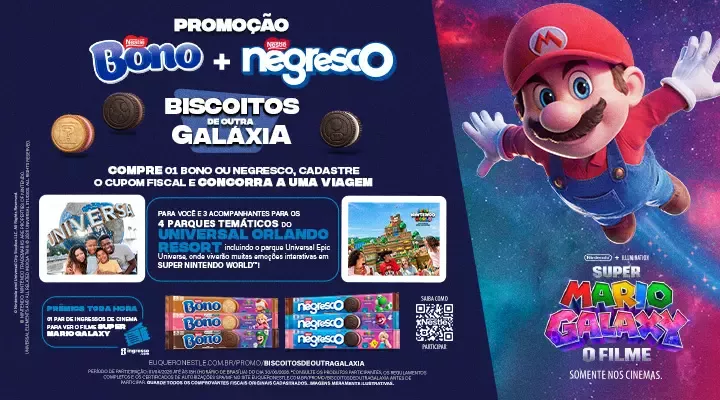 Promoção “Biscoitos de Outra Galáxia” com Bono e Negresco