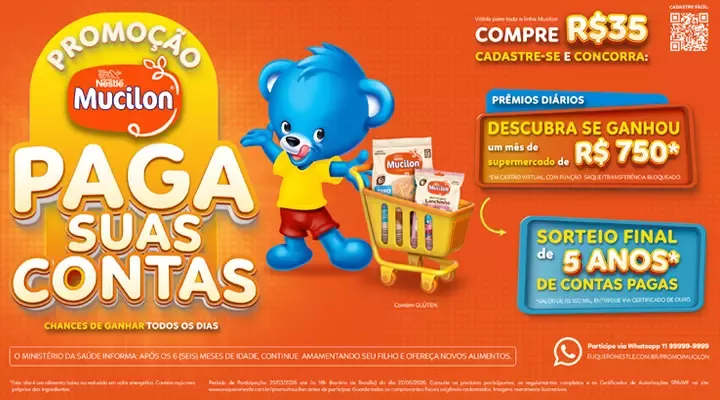 Promoção MUCILON Paga Suas Contas