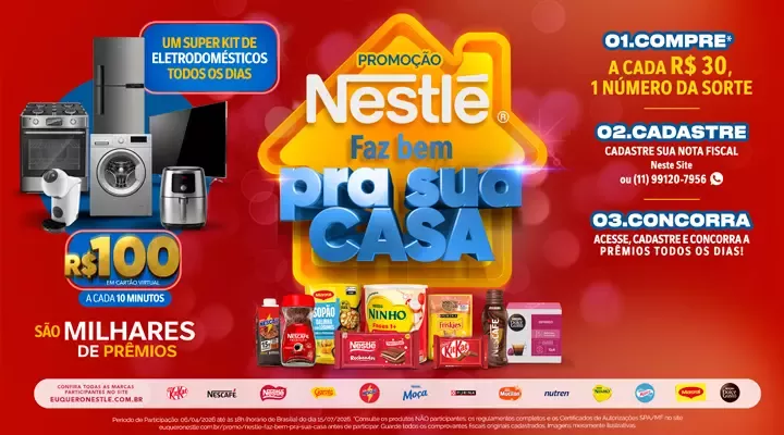 Promoção NESTLÉ® Faz Bem para sua casa