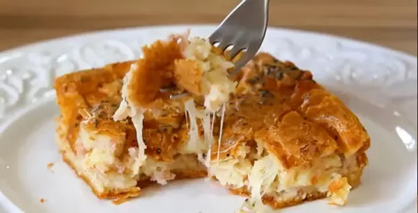 Torta de Presunto e Queijo no Liquidificador